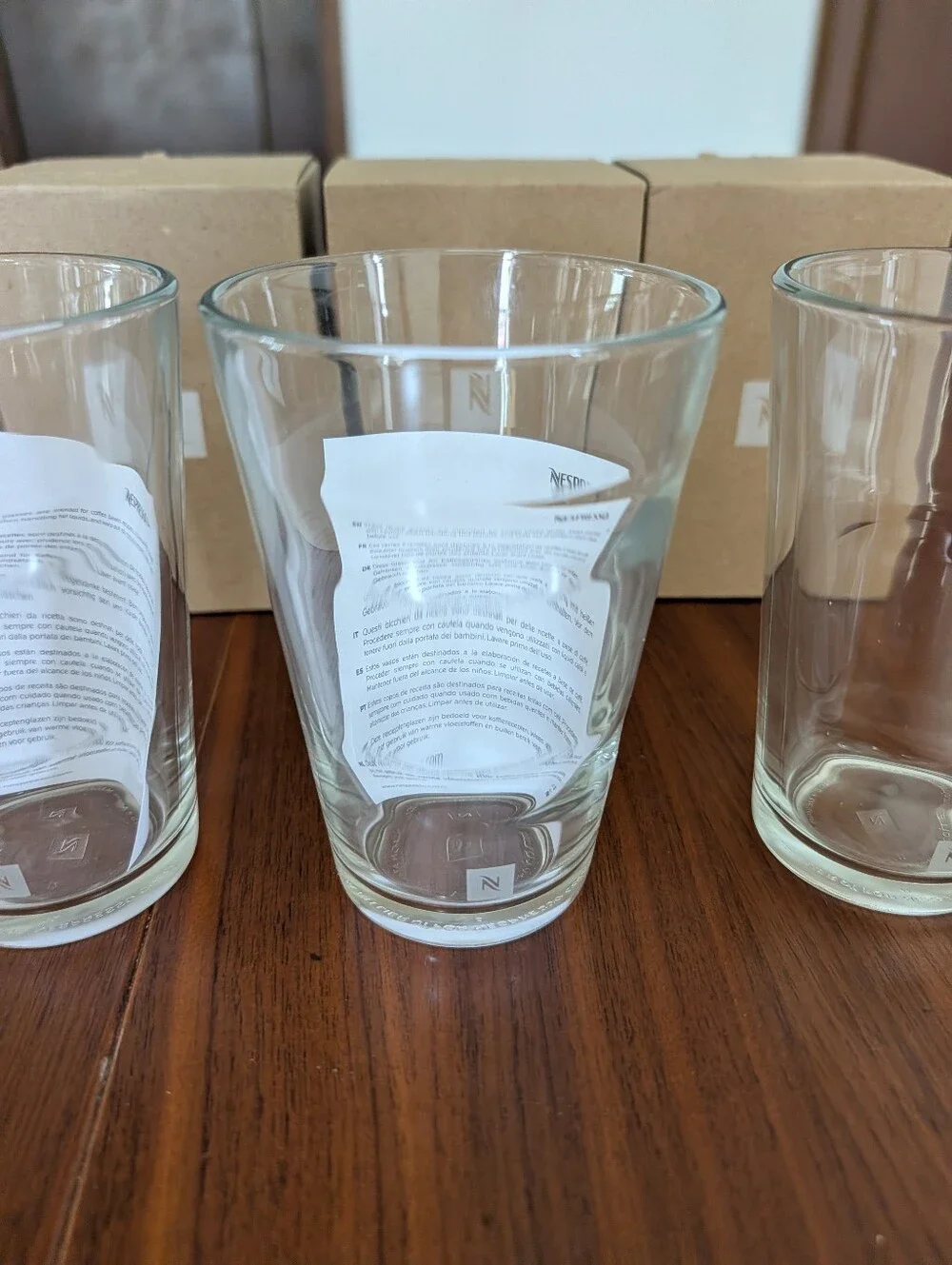 Nespresso View Collection Recipe Glass Made In France Set of 3